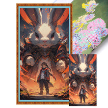 Load image into Gallery viewer, Yishu - Giant Rabbit Warrior - 40*70CM 11CT 3 Stamped Cross Stitch
