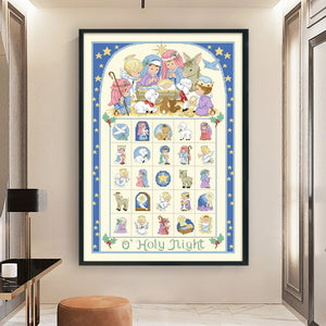 Yishu - Cartoon Characters - 50*70CM 11CT 3 Stamped Cross Stitch