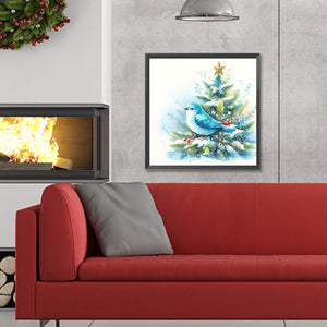 Christmas Winter Bird 30*30CM(Canvas) Full Round Drill Diamond Painting