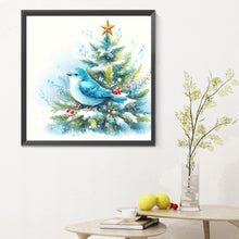 Load image into Gallery viewer, Christmas Winter Bird 30*30CM(Canvas) Full Round Drill Diamond Painting
