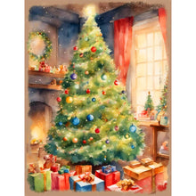 Load image into Gallery viewer, Christmas Tree 30*40CM(Canvas) Full Round Drill Diamond Painting
