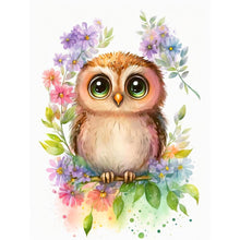 Load image into Gallery viewer, Owl 30*40CM(Canvas) Full Round Drill Diamond Painting
