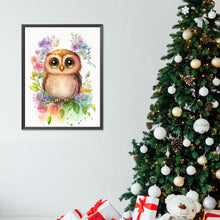 Load image into Gallery viewer, Owl 30*40CM(Canvas) Full Round Drill Diamond Painting
