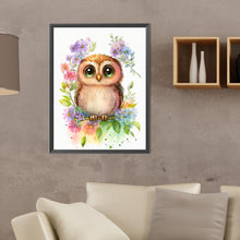Load image into Gallery viewer, Owl 30*40CM(Canvas) Full Round Drill Diamond Painting
