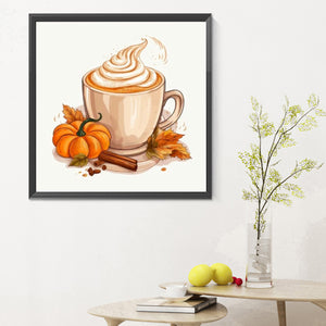Autumn And Winter Hot Drink 30*30CM(Canvas) Full Round Drill Diamond Painting