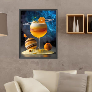 Starry Sky Goblet 30*40CM(Canvas) Full Round Drill Diamond Painting