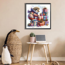 Load image into Gallery viewer, Christmas Gift Hedgehog 30*30CM(Picture) Partial AB Full Square Drill Diamond Painting
