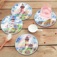 Load image into Gallery viewer, 6PCS Washable Acrylic Special Shape Diamond Painting Art Coaster Kit with Holder
