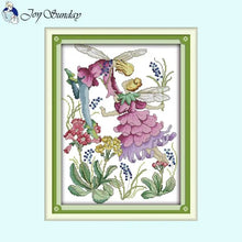 Load image into Gallery viewer, Joy Sunday - April Flower Fairy - 31*40CM 14CT 2 Stamped Cross Stitch

