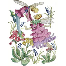 Load image into Gallery viewer, Joy Sunday - April Flower Fairy - 31*40CM 14CT 2 Stamped Cross Stitch
