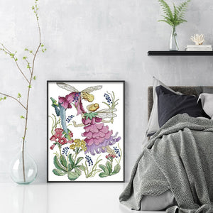 Joy Sunday - April Flower Fairy - 31*40CM 14CT 2 Stamped Cross Stitch