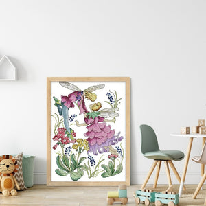 Joy Sunday - April Flower Fairy - 31*40CM 14CT 2 Stamped Cross Stitch