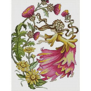 Joy Sunday - October Flower Fairy - 32*41CM 14CT 2 Stamped Cross Stitch