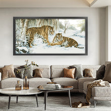 Load image into Gallery viewer, Joy Sunday - Tiger - 163*89CM 14CT 2 Stamped Cross Stitch

