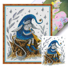Load image into Gallery viewer, Joy Sunday - Elf Playing The Trumpet - 27*34CM 14CT 2 Stamped Cross Stitch
