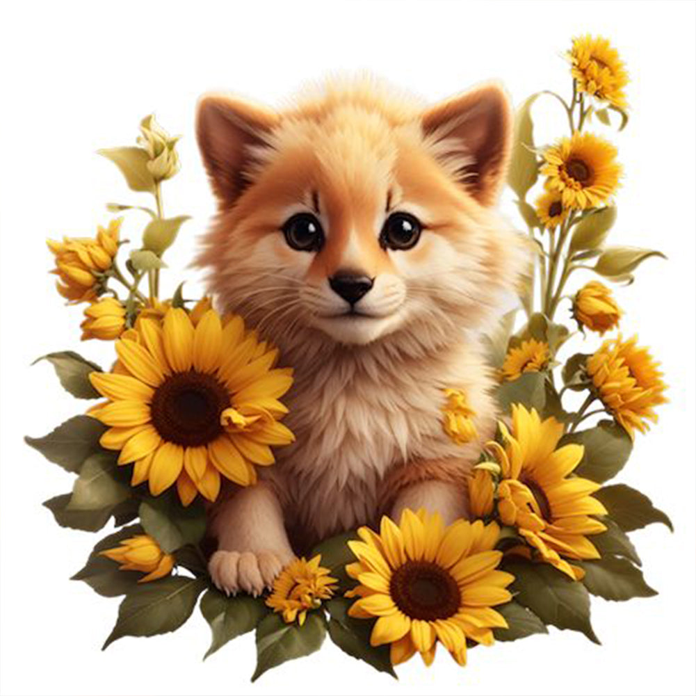 Flowers And Small Animals 30*30CM(Canvas) Full Round Drill Diamond Painting