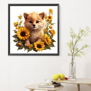 Flowers And Small Animals 30*30CM(Canvas) Full Round Drill Diamond Painting