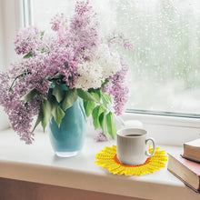 Load image into Gallery viewer, 8 PCS Acrylic Diamond Painting Art Coaster Kit with Holder for Adults (Flower)
