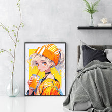Load image into Gallery viewer, Yishu - Girl Drinking Juice - 40*53CM 11CT 3 Stamped Cross Stitch
