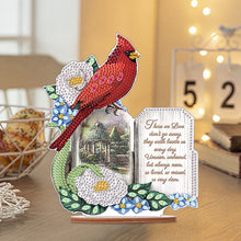 Load image into Gallery viewer, Christmas Wooden Xmas Cardinal Desktop Diamond Art Kits for Xmas Table Office Decor

