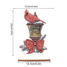 Load image into Gallery viewer, Christmas Wooden Xmas Cardinal Desktop Diamond Art Kits for Xmas Table Office Decor (4)
