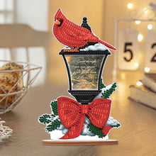 Load image into Gallery viewer, Christmas Wooden Xmas Cardinal Desktop Diamond Art Kits for Xmas Table Office Decor (4)
