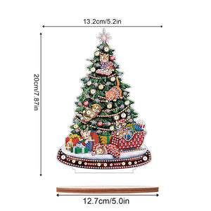 Wooden Christmas Diamond Painting Tabletop Ornament for Table Office Decor (6)