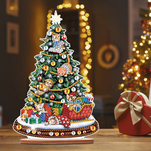 Wooden Christmas Diamond Painting Tabletop Ornament for Table Office Decor (6)