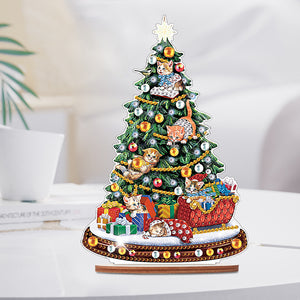 Wooden Christmas Diamond Painting Tabletop Ornament for Table Office Decor (6)