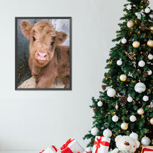 Load image into Gallery viewer, Highland Baby Calf 30*40CM(Canvas) Full Round Drill Diamond Painting
