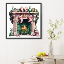 Load image into Gallery viewer, Christmas Fireplace 30*30CM(Canvas) Full Round Drill Diamond Painting
