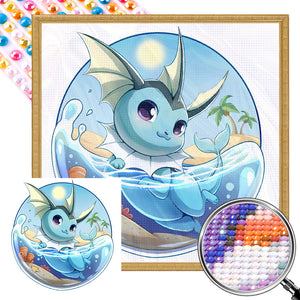 Vaporeon 30*30CM(Picture) Full Round Drill Diamond Painting