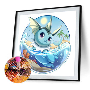 Vaporeon 30*30CM(Picture) Full Round Drill Diamond Painting