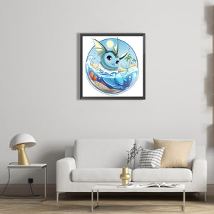 Vaporeon 30*30CM(Picture) Full Round Drill Diamond Painting