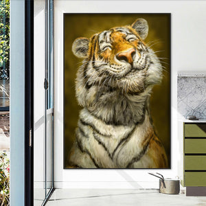 Proud Tiger 50*70CM(Canvas) Full Square Drill Diamond Painting