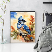 Load image into Gallery viewer, Huancan - Bluebird In The Woods - 40*50CM 11CT 3 Stamped Cross Stitch
