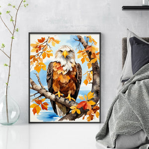 Huancan - Eagle In The Woods - 40*50CM 11CT 3 Stamped Cross Stitch