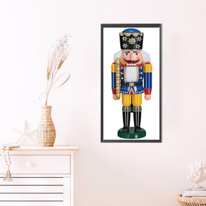 Christmas Nutcracker 30*60CM(Canvas) Partial Special Shaped Drill Diamond Painting