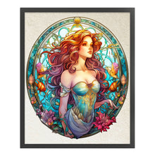 Load image into Gallery viewer, Huancan - Glass Painting - Mermaid - 50*60CM 11CT 3 Stamped Cross Stitch
