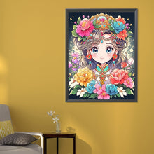Load image into Gallery viewer, Flowers And Girls 50*60CM(Canvas) Full Round Drill Diamond Painting
