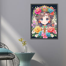 Load image into Gallery viewer, Flowers And Girls 50*60CM(Canvas) Full Round Drill Diamond Painting
