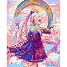 Load image into Gallery viewer, Yishu - Cartoon Girl - 40*50CM 11CT 3 Stamped Cross Stitch
