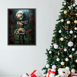 Skullgirl 30*40CM(Canvas) Full Round Drill Diamond Painting