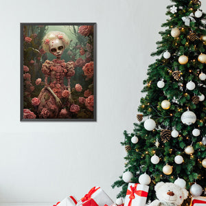 Skullgirl 30*40CM(Canvas) Full Round Drill Diamond Painting