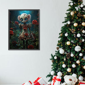 Skullgirl 30*40CM(Canvas) Full Round Drill Diamond Painting