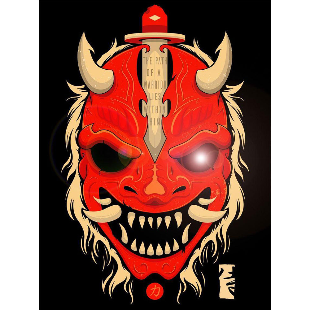 Ghost Face 30*40CM(Canvas) Full Round Drill Diamond Painting