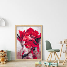 Load image into Gallery viewer, Yishu - Flowers And Girls - 40*56CM 11CT 3 Stamped Cross Stitch
