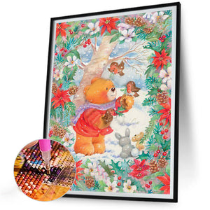 Cubby Bear 30*40CM(Canvas) Full Round Drill Diamond Painting