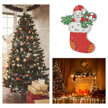 Load image into Gallery viewer, Special Shape Diamond Art Hanging Lamp Diamond Art Handmade Craft (Christmas 6)
