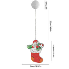 Load image into Gallery viewer, Special Shape Diamond Art Hanging Lamp Diamond Art Handmade Craft (Christmas 6)
